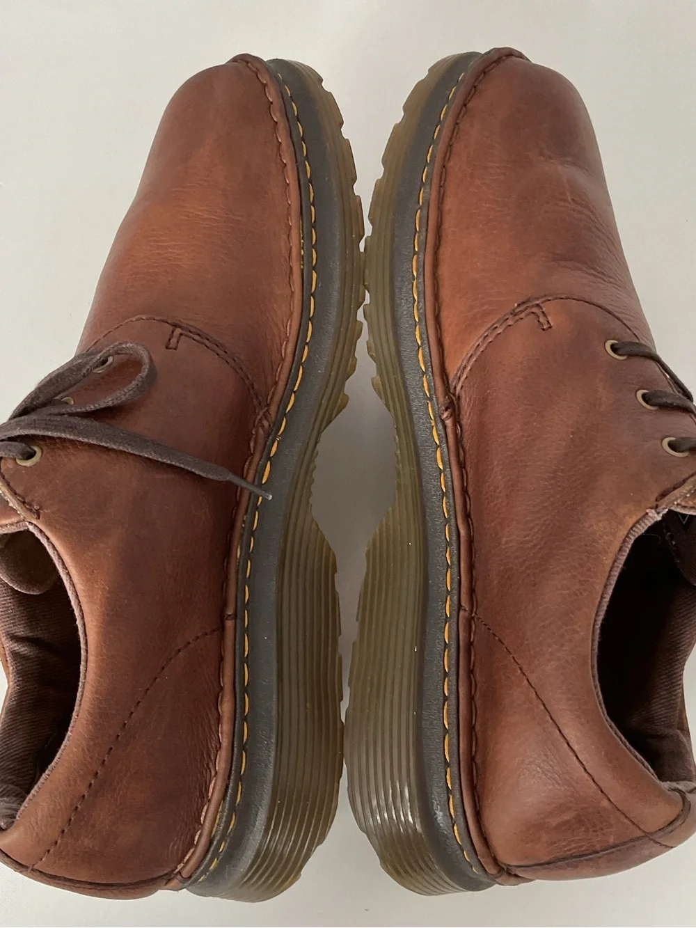Dr. Martens Hazeldon Brown Pebbled Leather Oxford Plain Toe Shoes Men’s Size 9